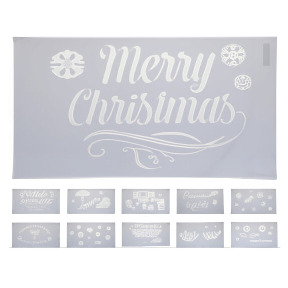 SJABLON DESSIN NOEL PP 50X30CM
