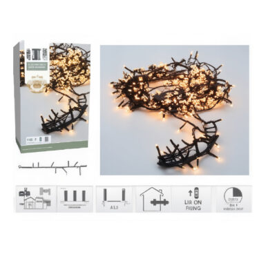 GUIRLANDE GRAPPE 400LED BL-CH