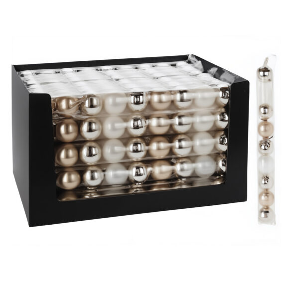SET DE BOULES DE NOËL 9X60MM L