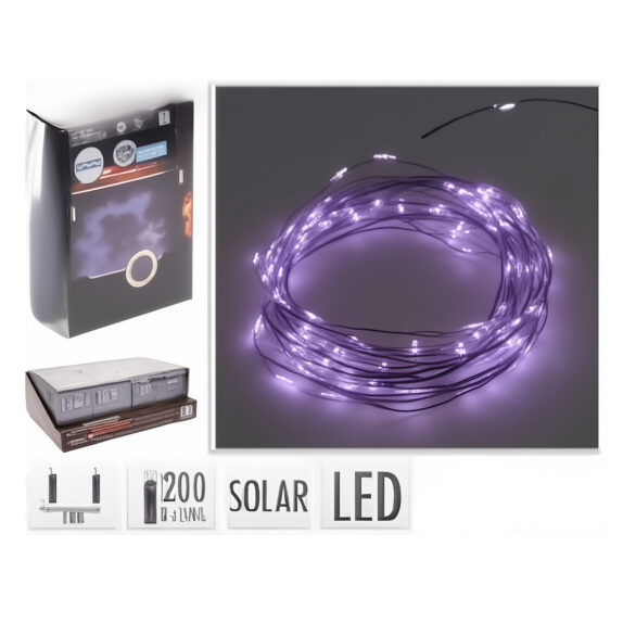FIL LED SOLAIRE 200PCS BL CHAU