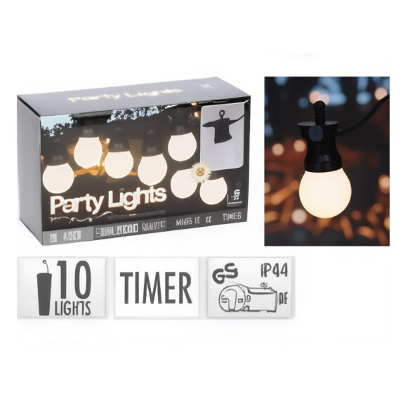 GUIRLANDE 10LED G50 BL CH IP44
