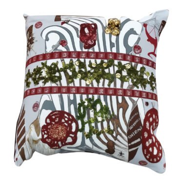 COUSSIN NATUREL + ROUGE/VERT