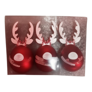 3 BOULES ROUGE RENNE
