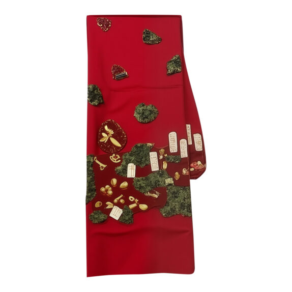 NAPPE NOEL RECTANGLE BOUGIES 1