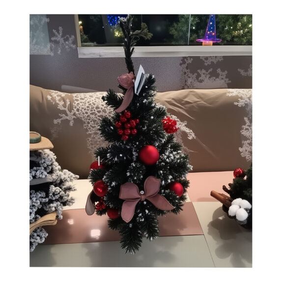 SAPIN DE TABLE ROUGE