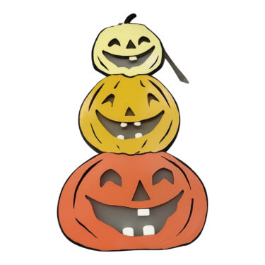 DECO HALLOWEEN BOIS CITROUILLE