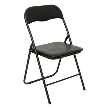 CHAISE PLIANTE PVC NOIR