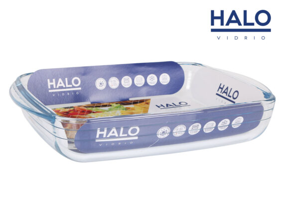 PLAT VERRE RECT. 1.9L. HALO