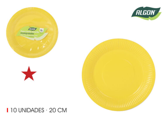 SET10 CARTON PLAQUE  JAUNE 20C