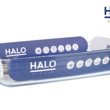 PLAT VERRE RECT. 35X22CM HALO
