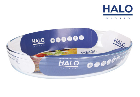 PLAT VERRE OVAL 35X24CM HALO
