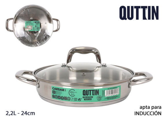 CASS. ACIER IND 24CM/2.2L/0.8M