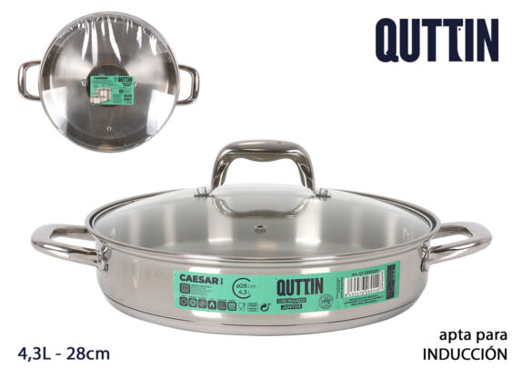 CASS. ACIER IND 28CM/4.3L/0.8M