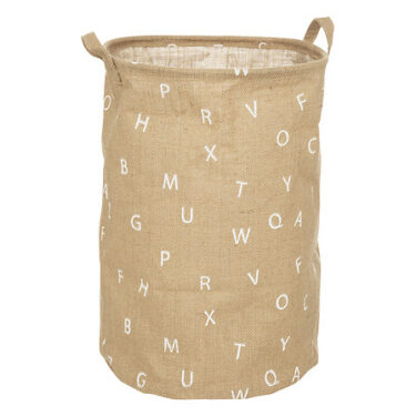 PANIER JUTE ALPHABET D35