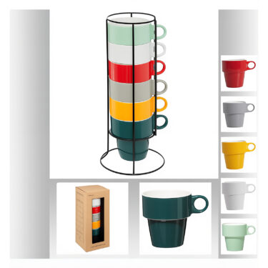 6 TASSES CAPUCCINO SO CITY