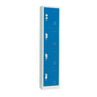 ARMOIRE METAL  4P BLEU