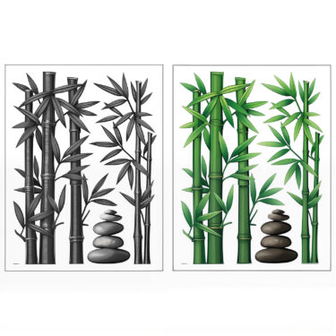 STICKER RELIEF BAMBOU 38X50