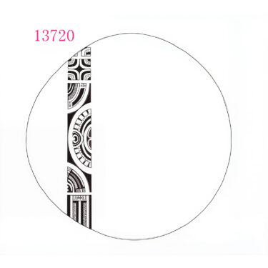 ASSIETTE CREUSE 22 CMS TATOO
