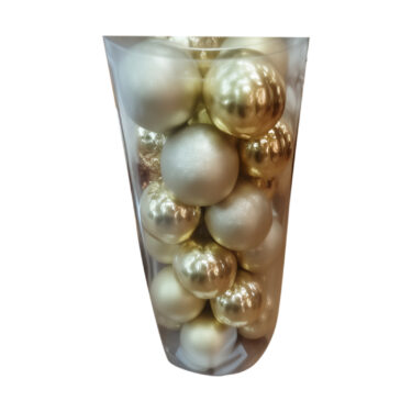 TUBOT 24 BOULES Ø8CM ARGENT