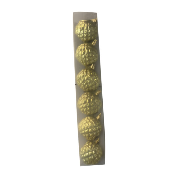 BOITE DE 6 BOULES Ø6 OR