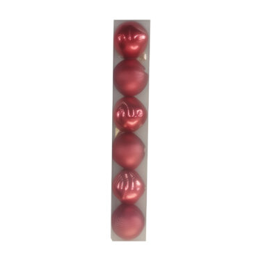 BOITE DE 6 BOULES Ø6 ROUGE