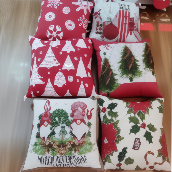 COUSSIN ROUGE NOEL