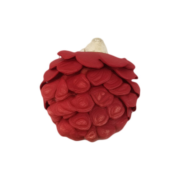 SET DE 2 BOULES FLEURS ROUGE
