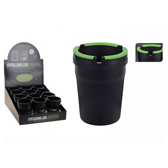 CENDRIER PP DIA 80X105MM NOIR