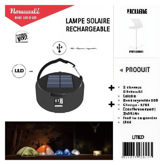 LAMPE SOLAIRE NOMADE M6
