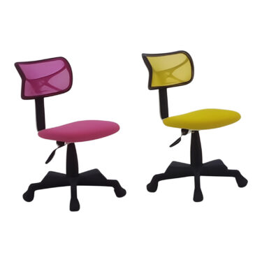 CHAISE DACTYLO ROUGE BLEUE