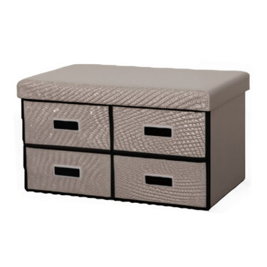 BANC 4 TIROIRS TISSU