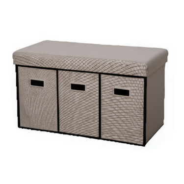 BANC 3 TIROIRS TISSU