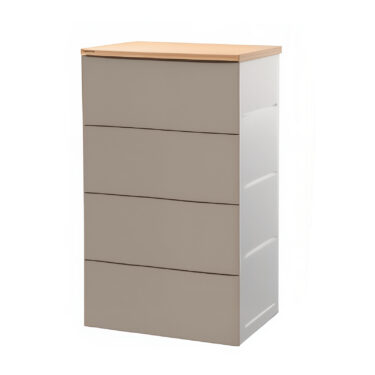 MEUBLE PLASTIQUE GRIS 4 TIROIR