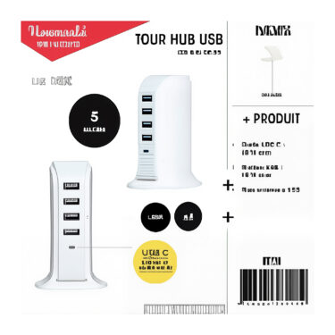 TOUR MULTIPORT HUB USB X5 ET T