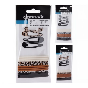 BARRETTE S/4 12ELASTIQUES 2ASS