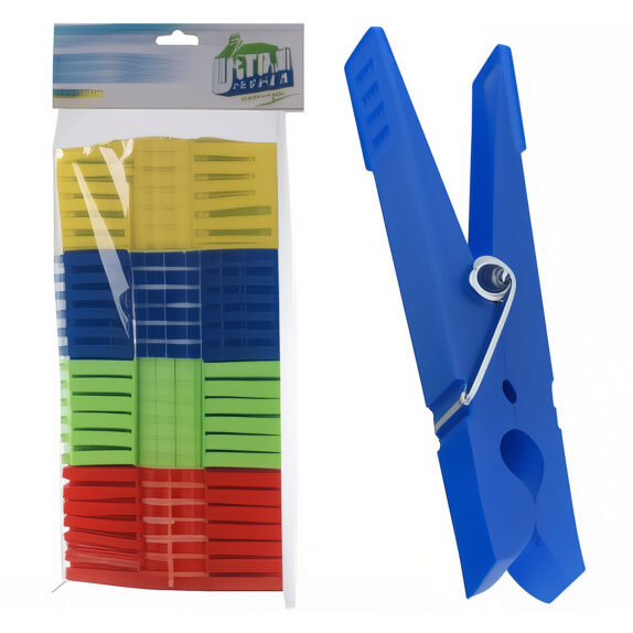 PINCES A LINGE PP 100PCS 4CLR