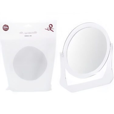 MIROIR DOUBLE FACE 13X14CM 2AS