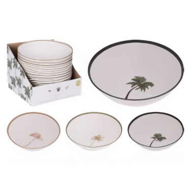 BOL MELAMINE 18X6CM - 3 ASS