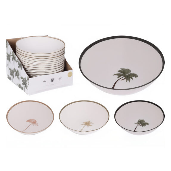 BOL MELAMINE 18X6CM - 3 ASS