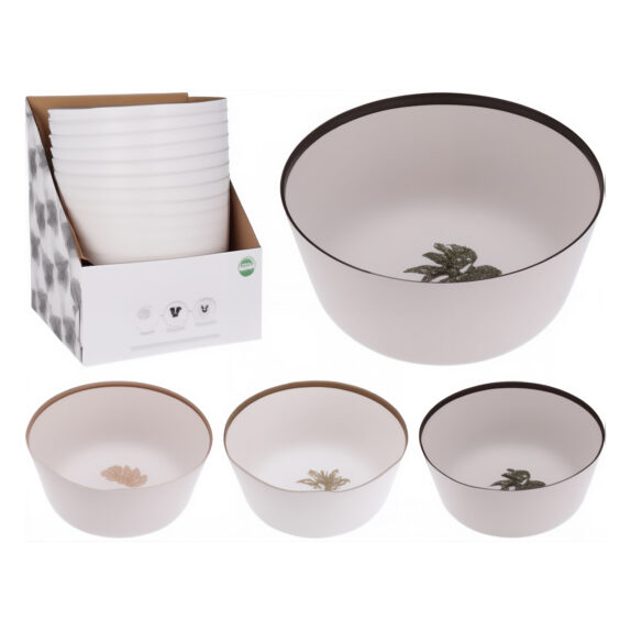 SALADIER MELAMINE 26X11CM 3ASS