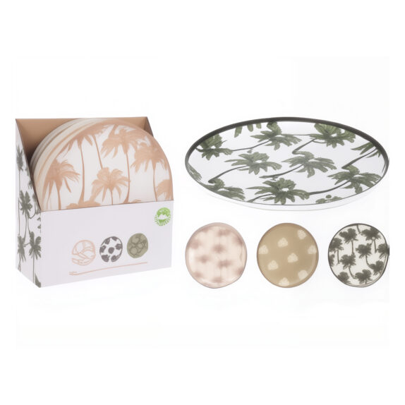 ASSIETTE MELAMINE 21CM - 3 ASS