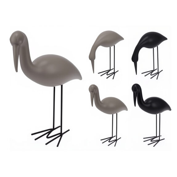 OISEAU PATTES MÉTAL 25CM 4ASS
