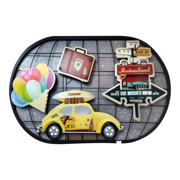 DECORATION METAL VOITURE