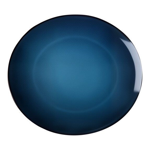 ASSIETTE PLATE BLEUE 27CM
