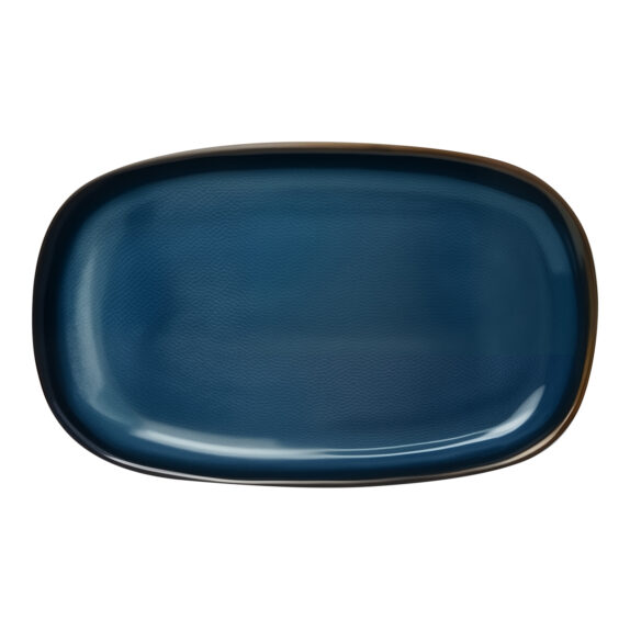 PLAT OVALE 20CM BLEU