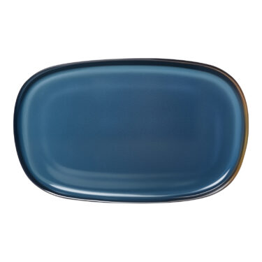 PLAT OVALE 31CM BLEU
