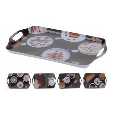 PLATEAU MELAMINE 38X23CM 4ASS